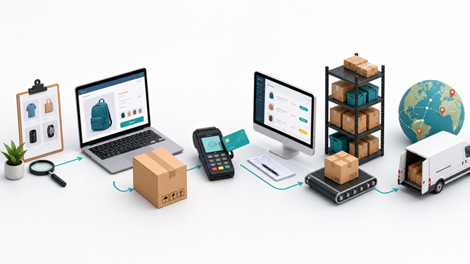 独立站商业模型与Shopify建站主题图